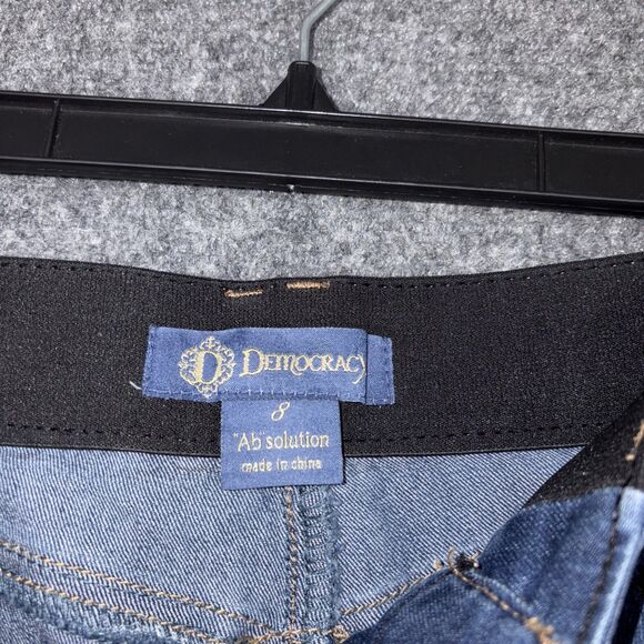 Democracy Jeans Womens Size 8 Blue ankle Stretch Ab Solution - Picture 3 of 10